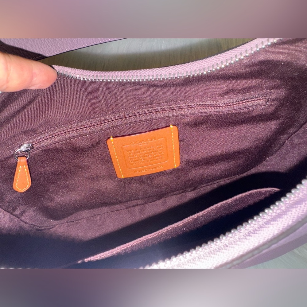 Coach Teri Hobo Leather Shoulder Bag - Picture 9 of 10